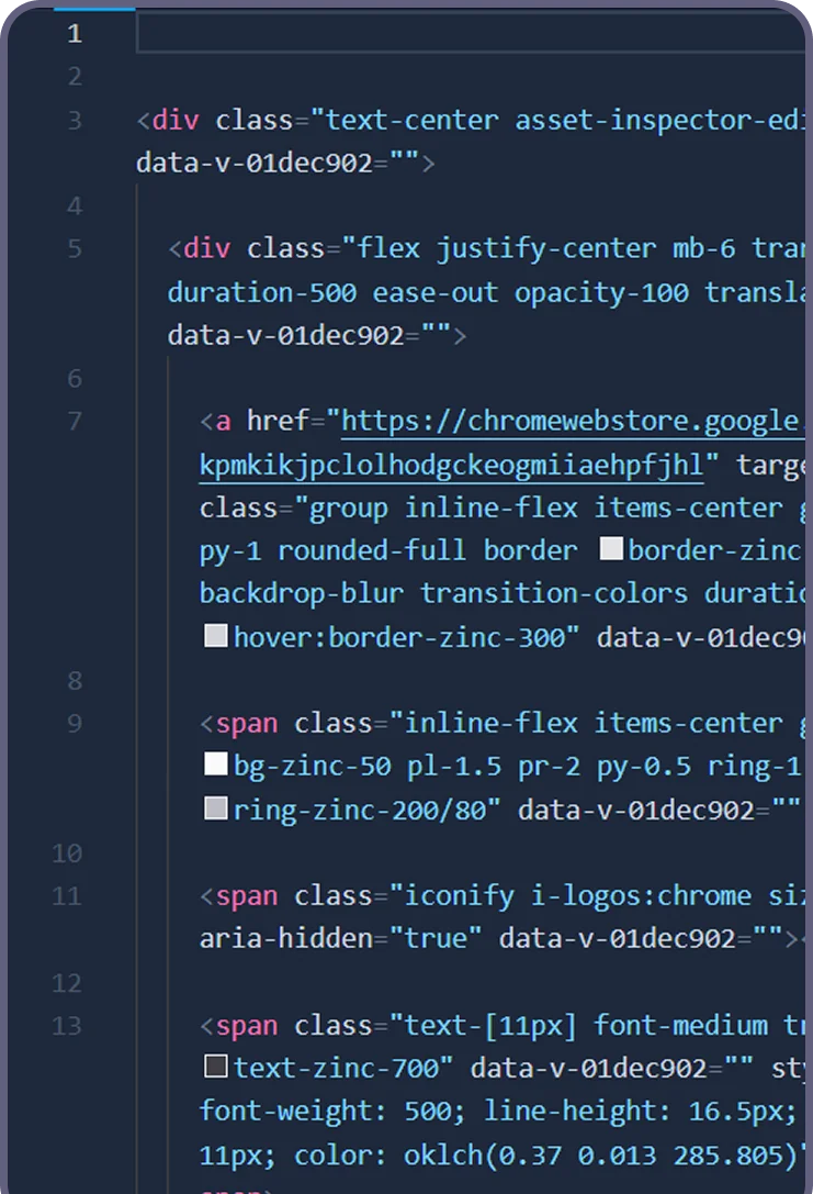 Website exported to clean code